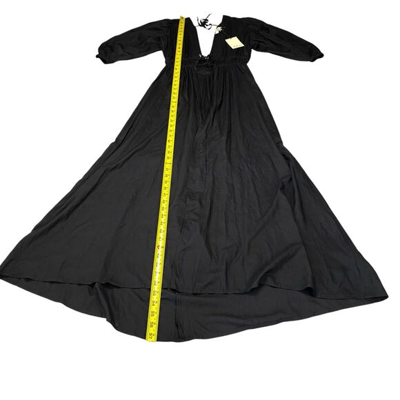 Elan Deep Black V-Neck Cover-Up Maxi Dress Women Size Small MSRP: $74 - Picture 12 of 16